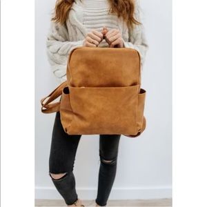 Tan backpack